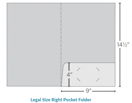 Legal Size Right Pocket Folder