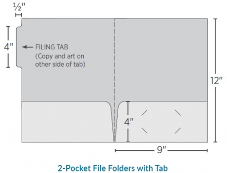 2-Pocket File Folders with Tab