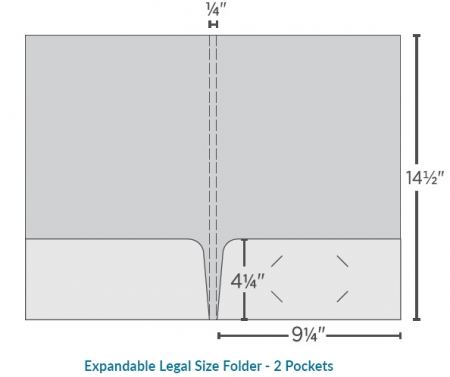 Expandable Legal Folder - 2 Pockets