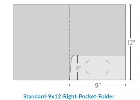 9"x12" Right Pocket Folder