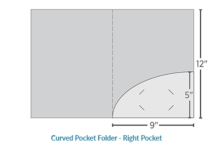 Curved Pocket Folder - Right Pocket