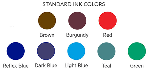 most commonly used colors for envelope printing